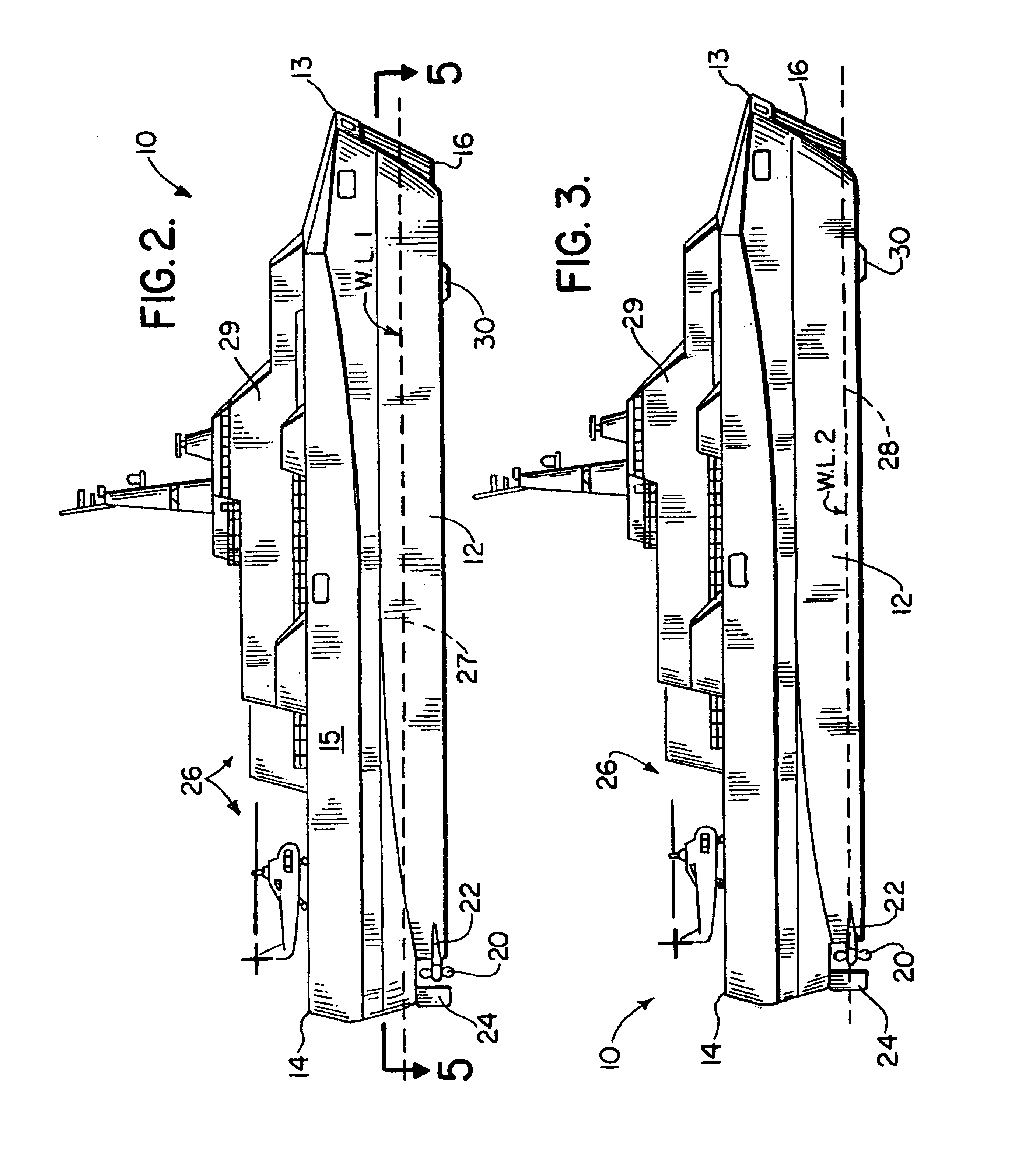 Hybrid catamaran air cushion ship