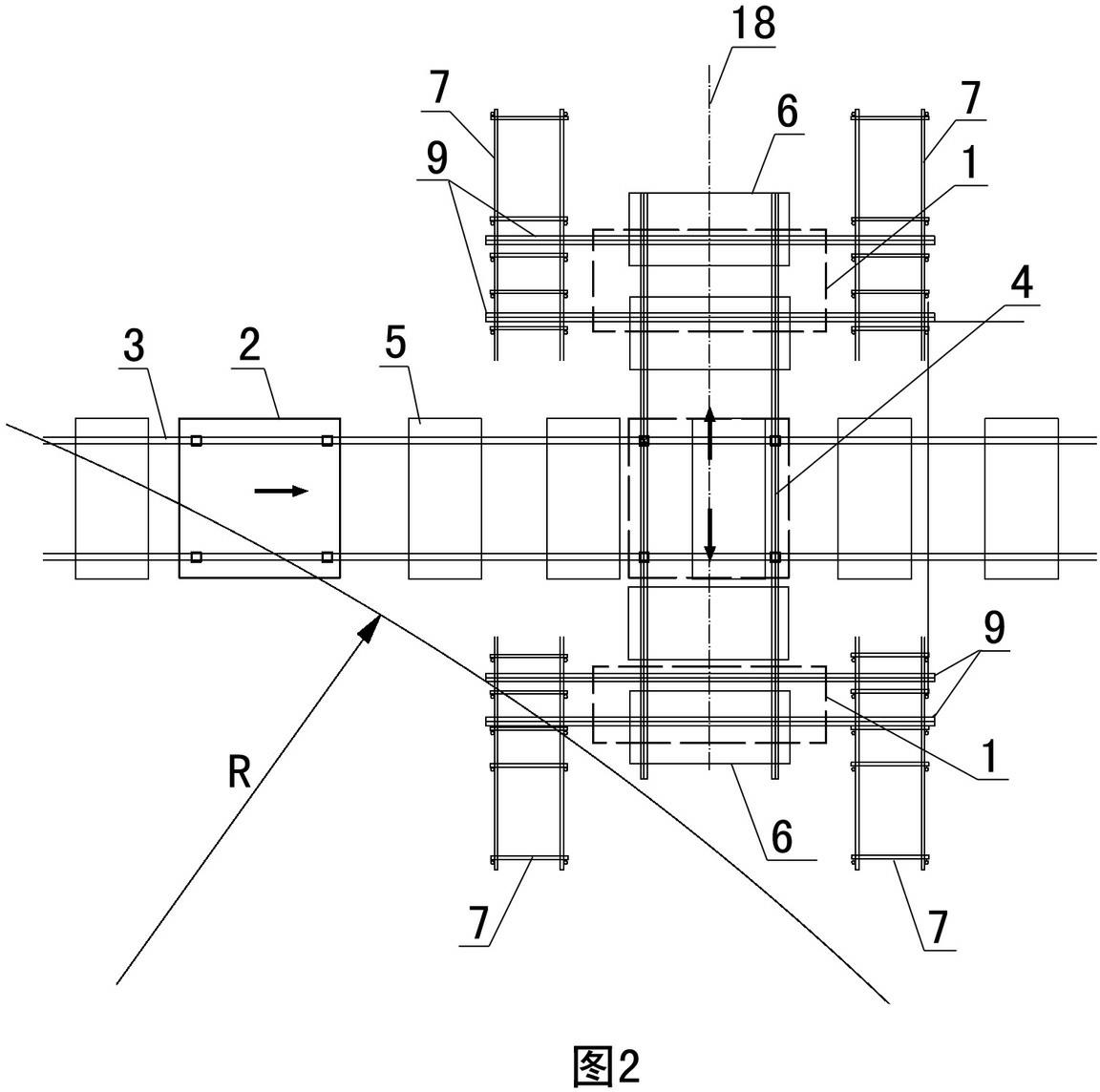 High-precision and large-diameter flange steel pipe segmenting and track-change installation device and method