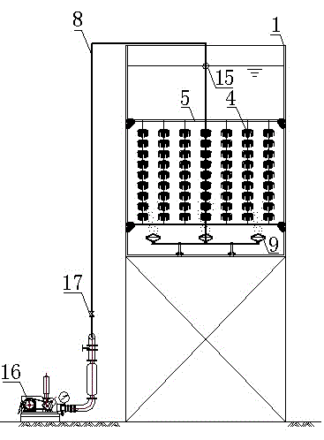 Flow and device for aquaculture sewage combination purifying treatment