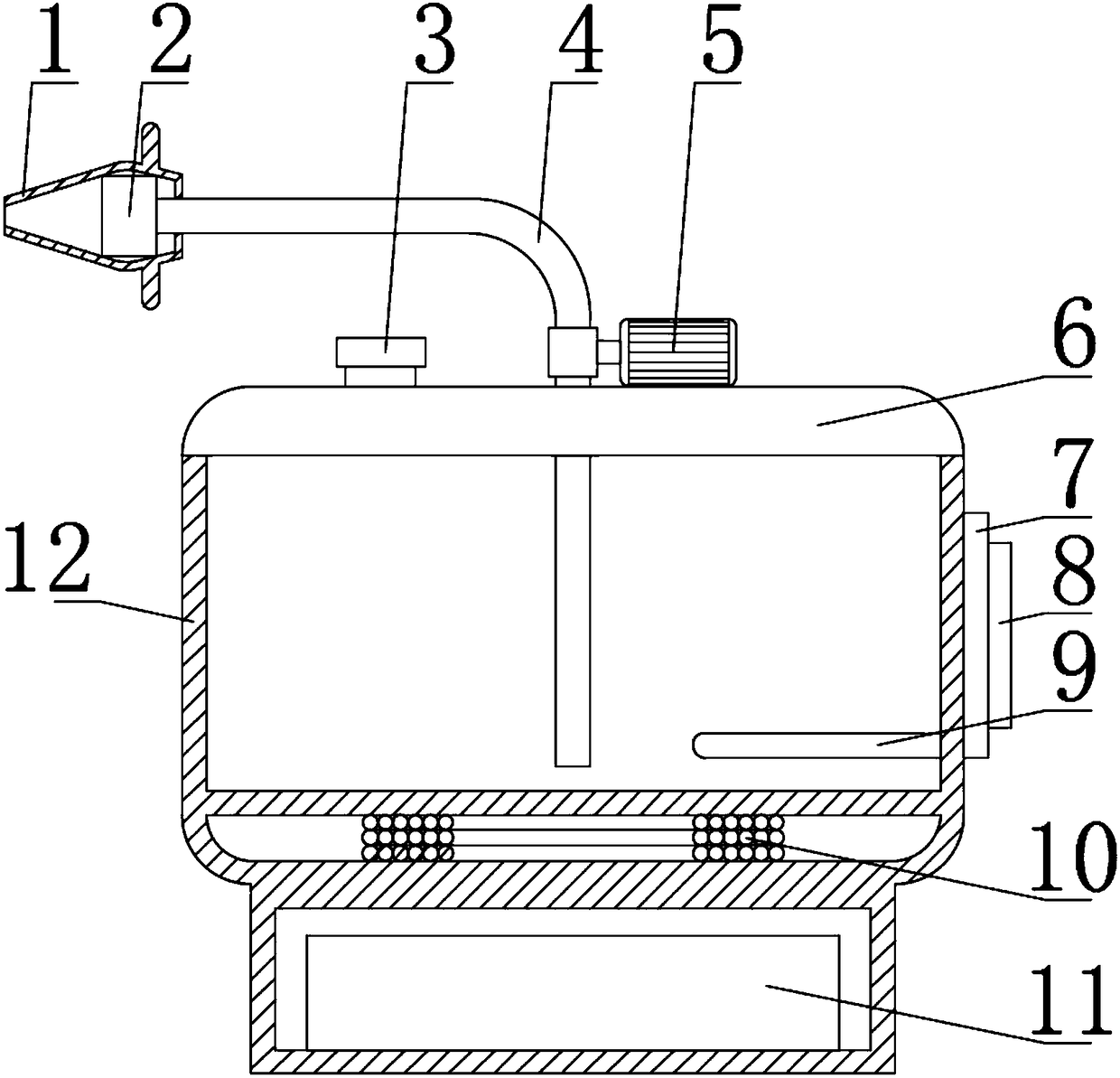 Nasal cavity cleaning nursing device for otolaryngology department