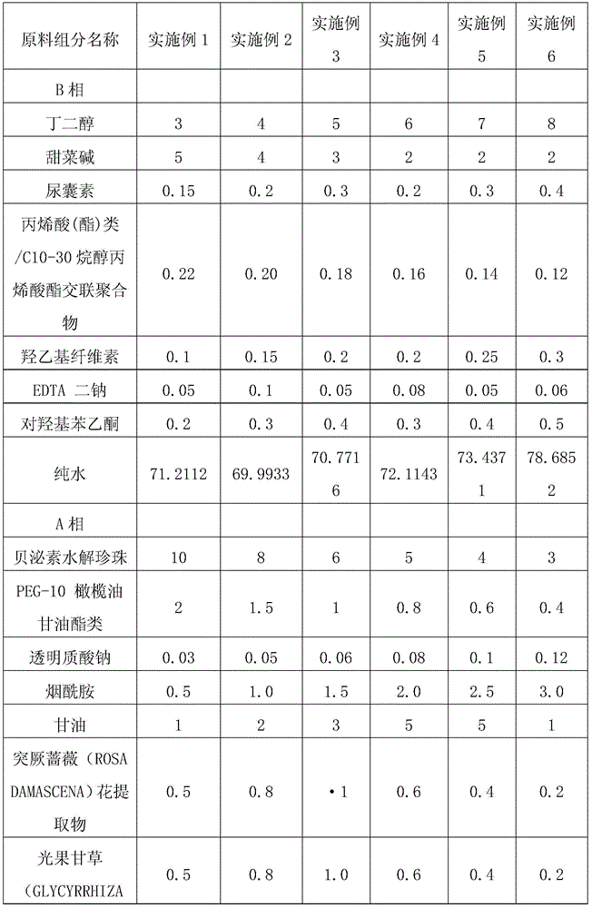 Pearl shell secretin mask for brightening skin and replenishing water and preparation method thereof