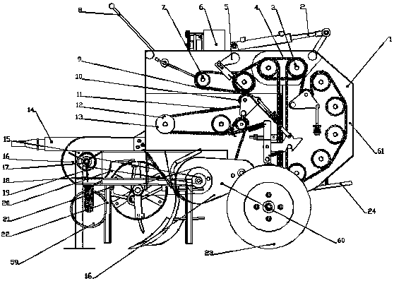 Method for manufacturing waste mulching film picking and bundling machine