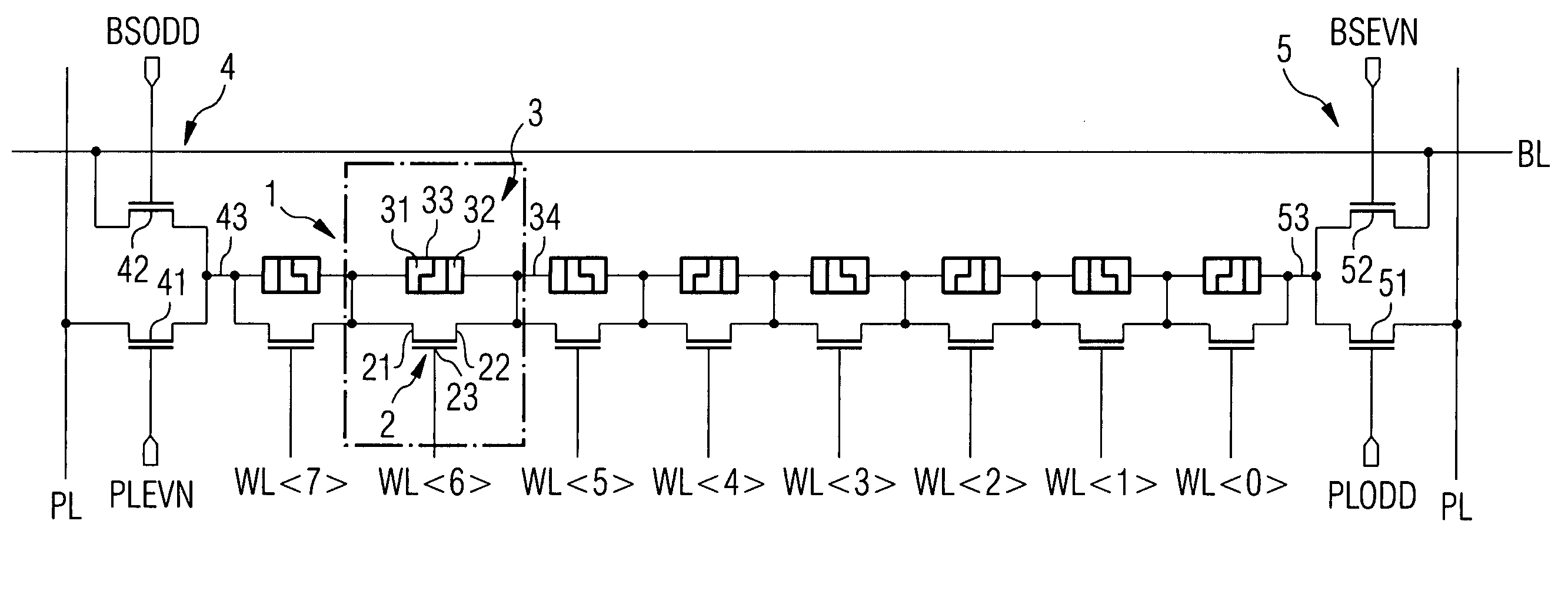 Memory circuit having memory cells which have a resistance memory element