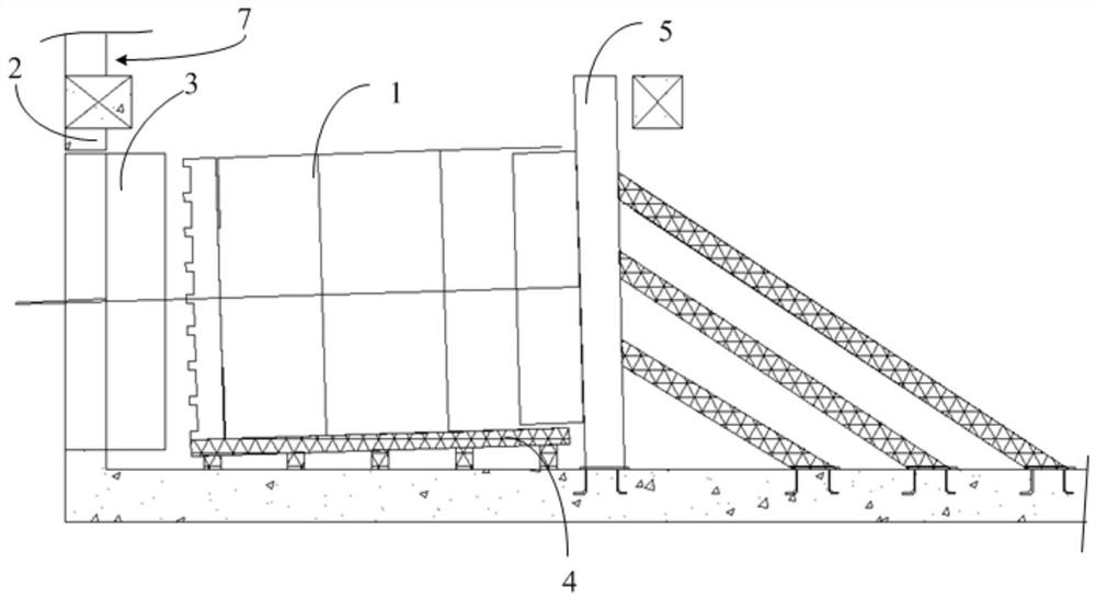 Shield large-gradient launching construction method