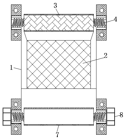 Sludge treatment filter press with function of easily replacing filter cloth