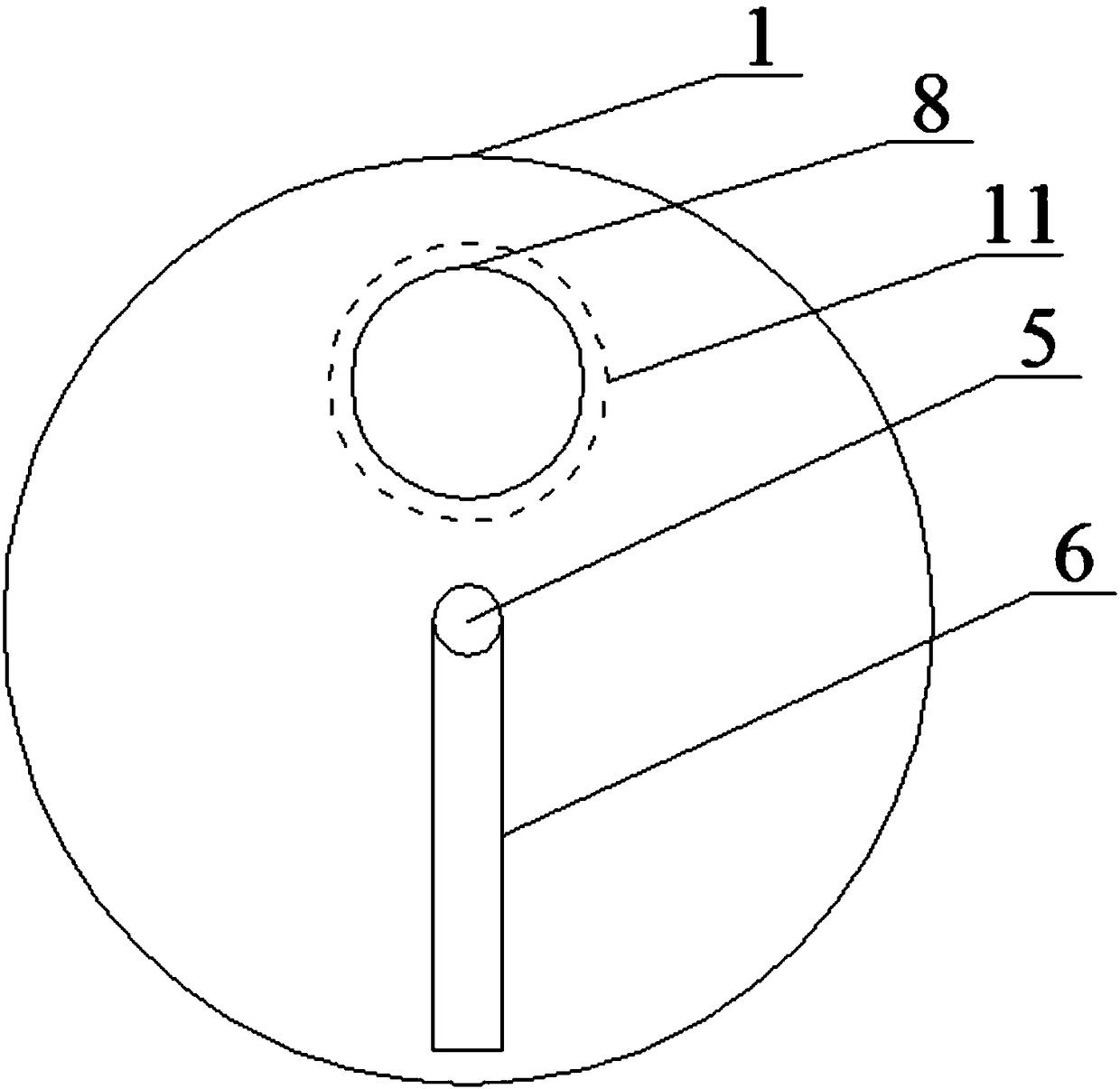 Anti-clamping flushing-resistance material door and use method thereof