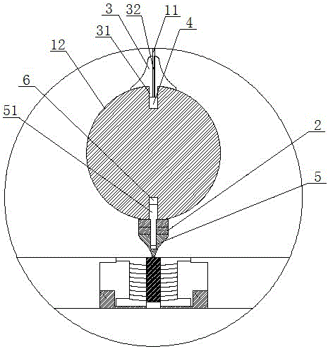 Foucault pendulum demonstration device