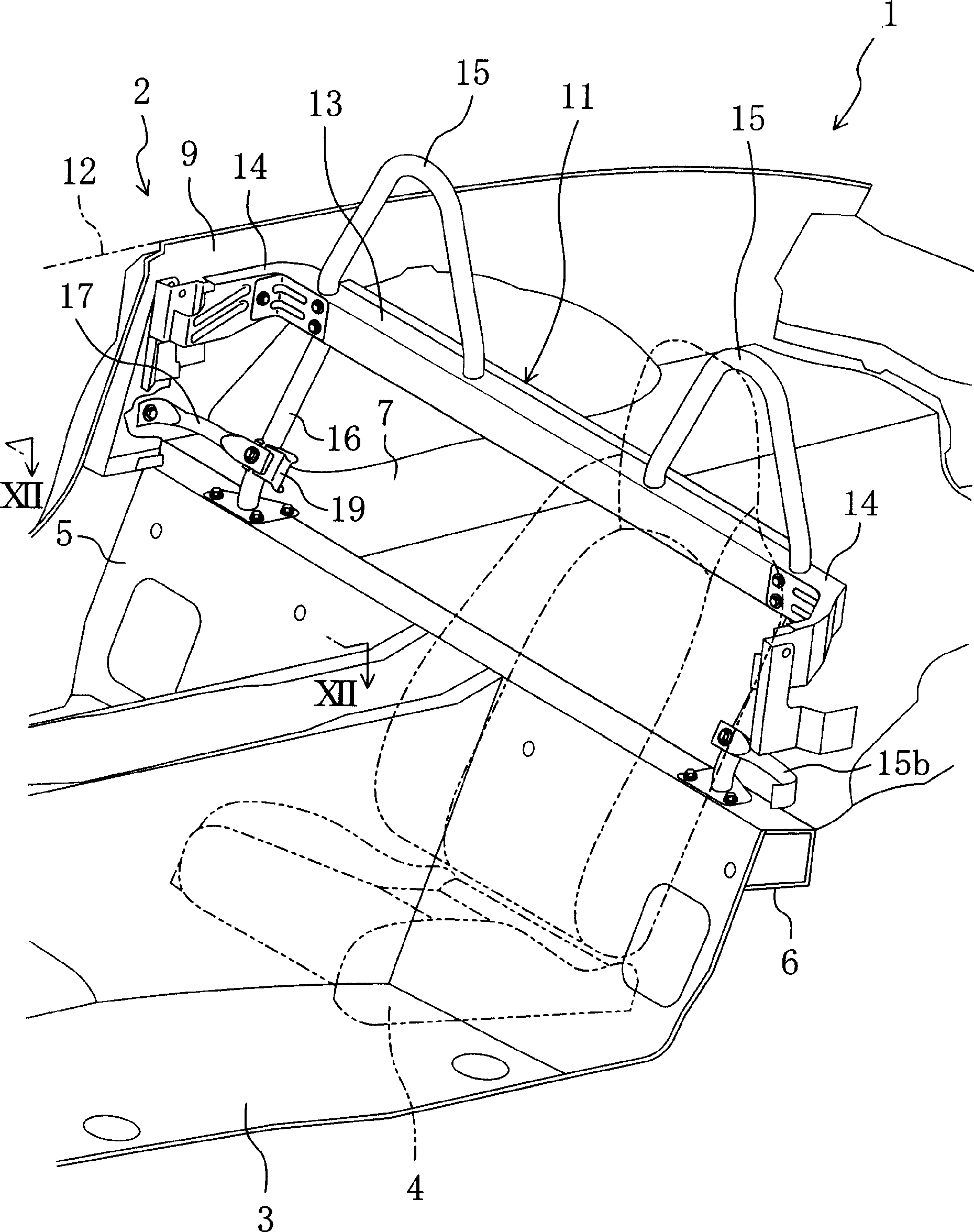 Bumper structure for vehicle