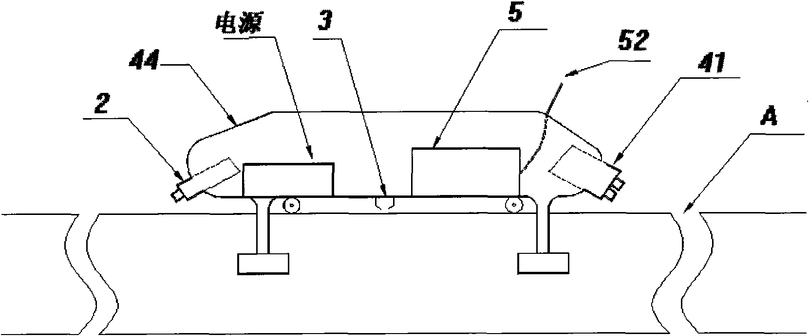 Self-walking underground cable failure detection intelligent instrument