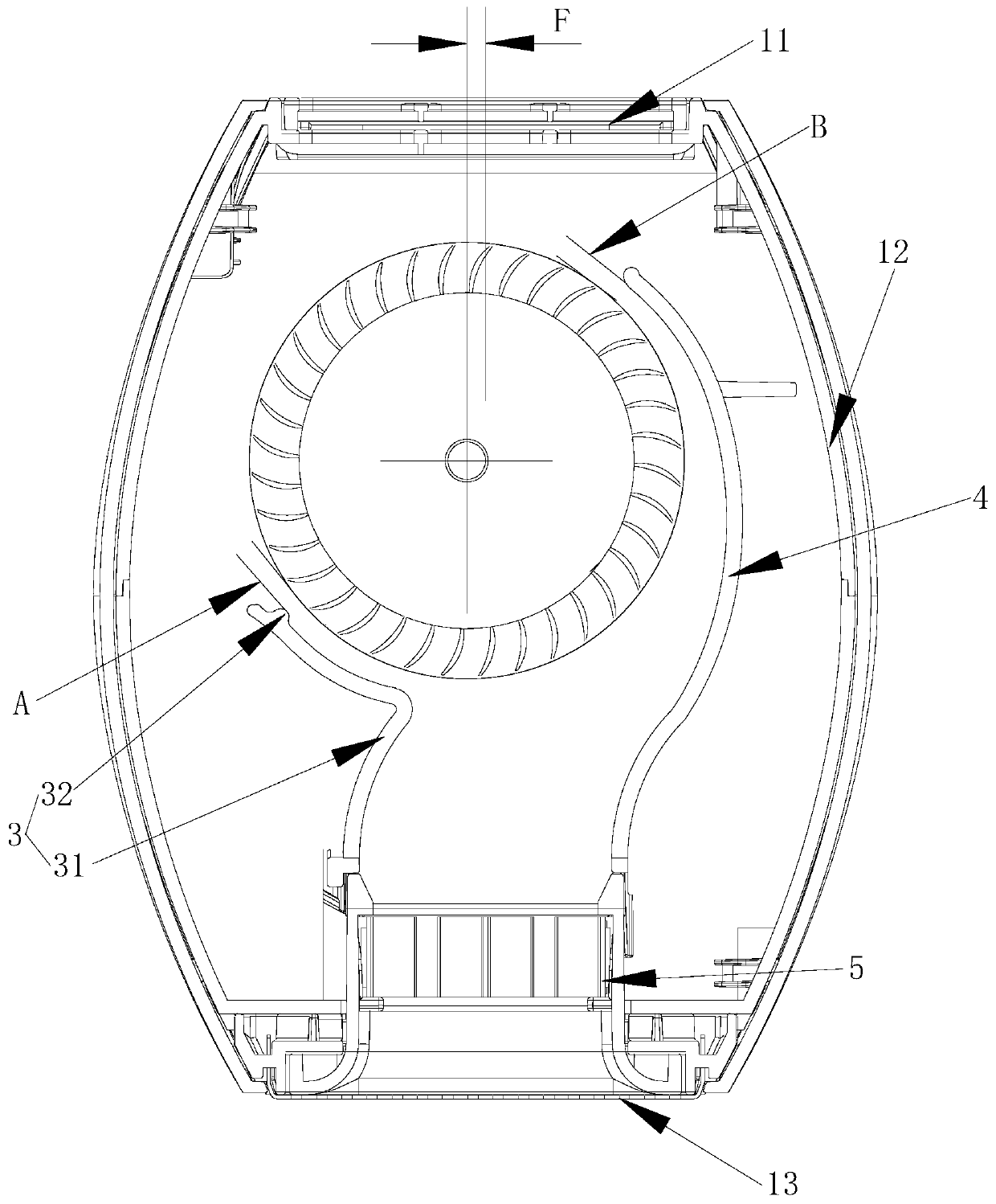 Cross-flow air way module and air warmer