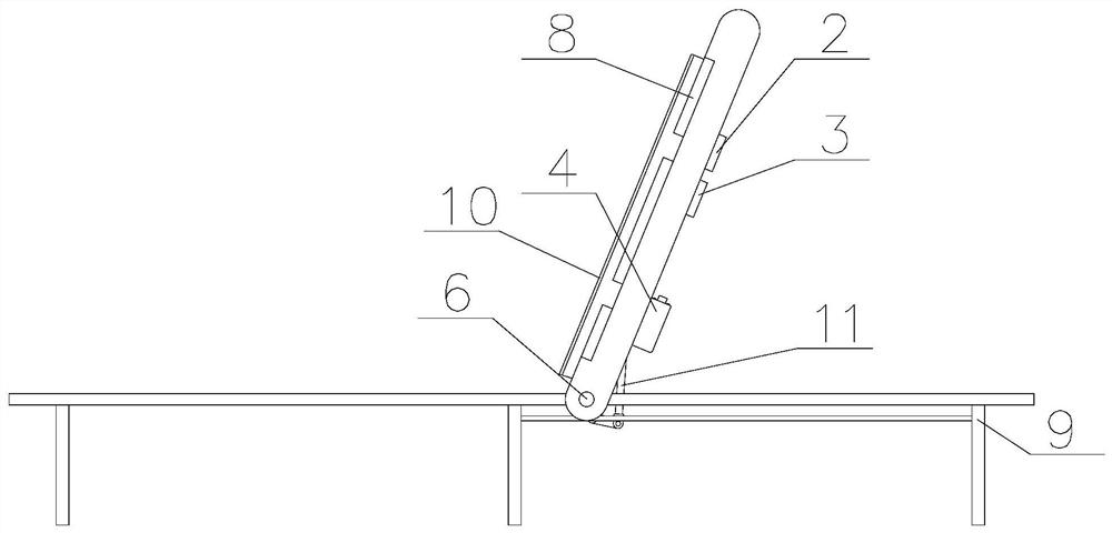 A back-lifting mechanism for pulling-proof patient's back clothes