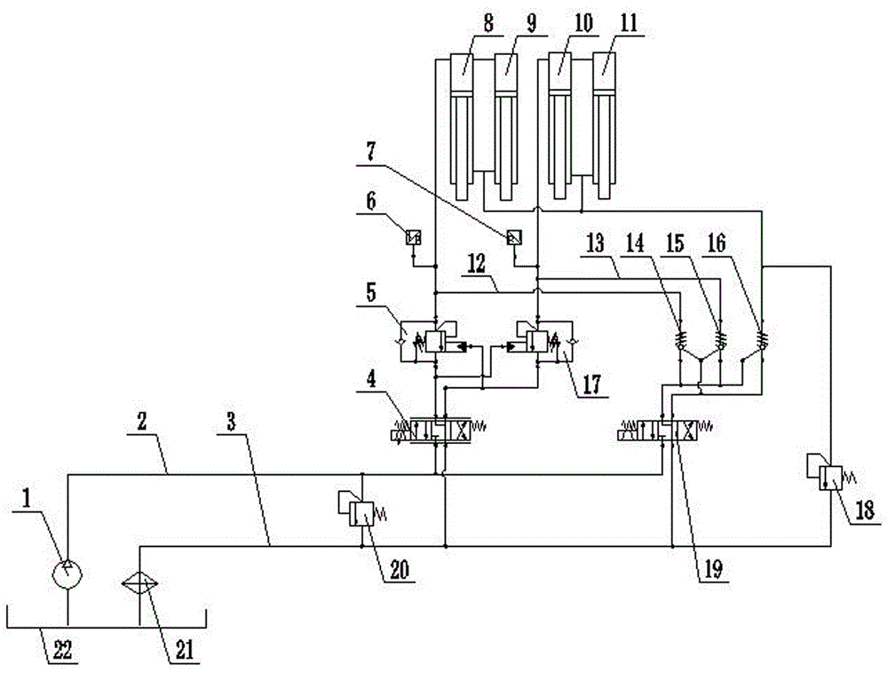 Leveling Hydraulic Control System of Subframe for Leveling Dump Truck