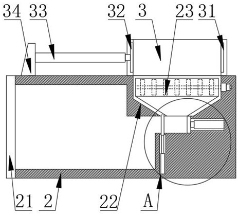 Collecting vehicle capable of crushing, grinding and compressing large furniture garbage