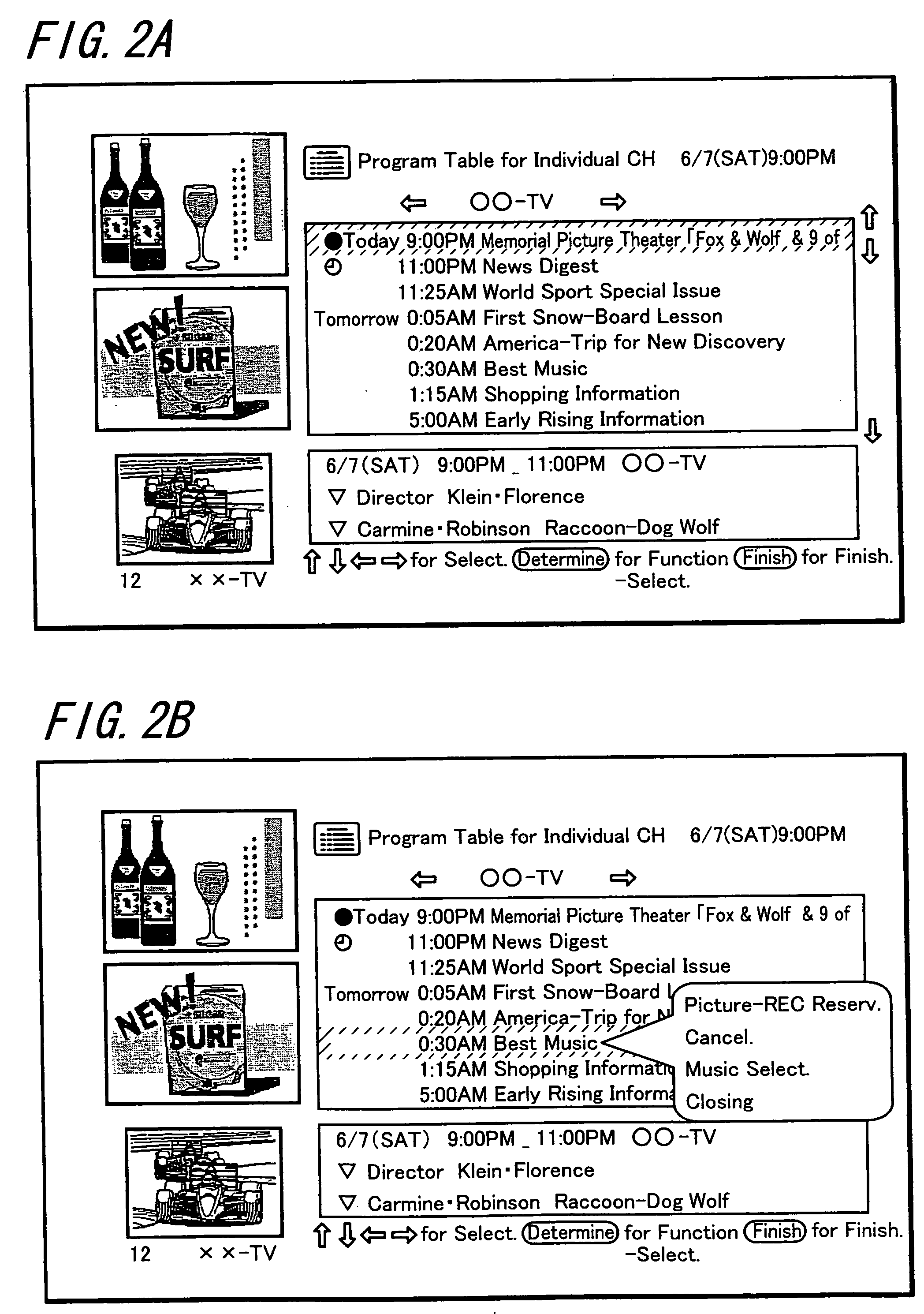 Program recording device and program recording method