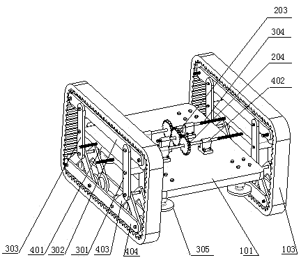 Transformable caterpillar