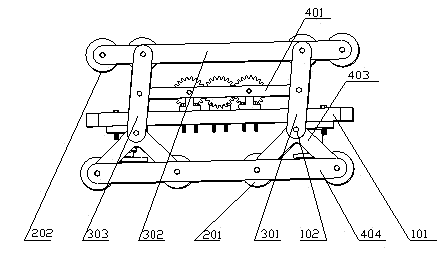 Transformable caterpillar