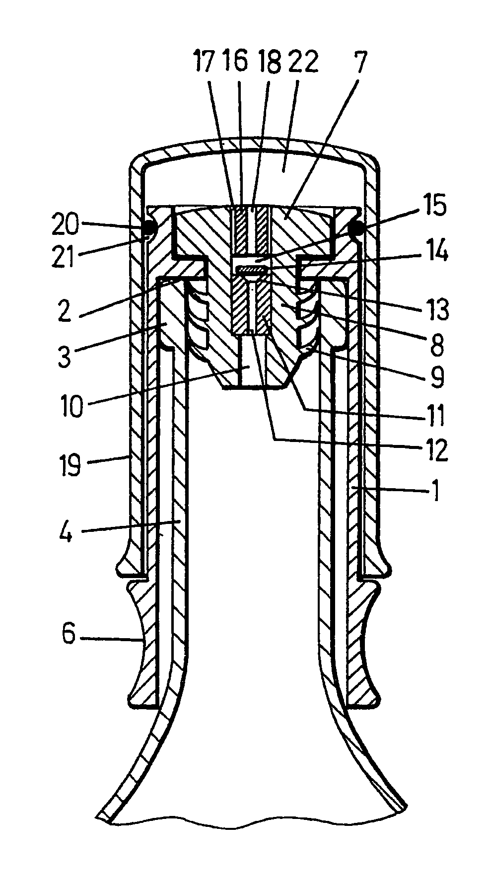 Vacuum pump for bottles