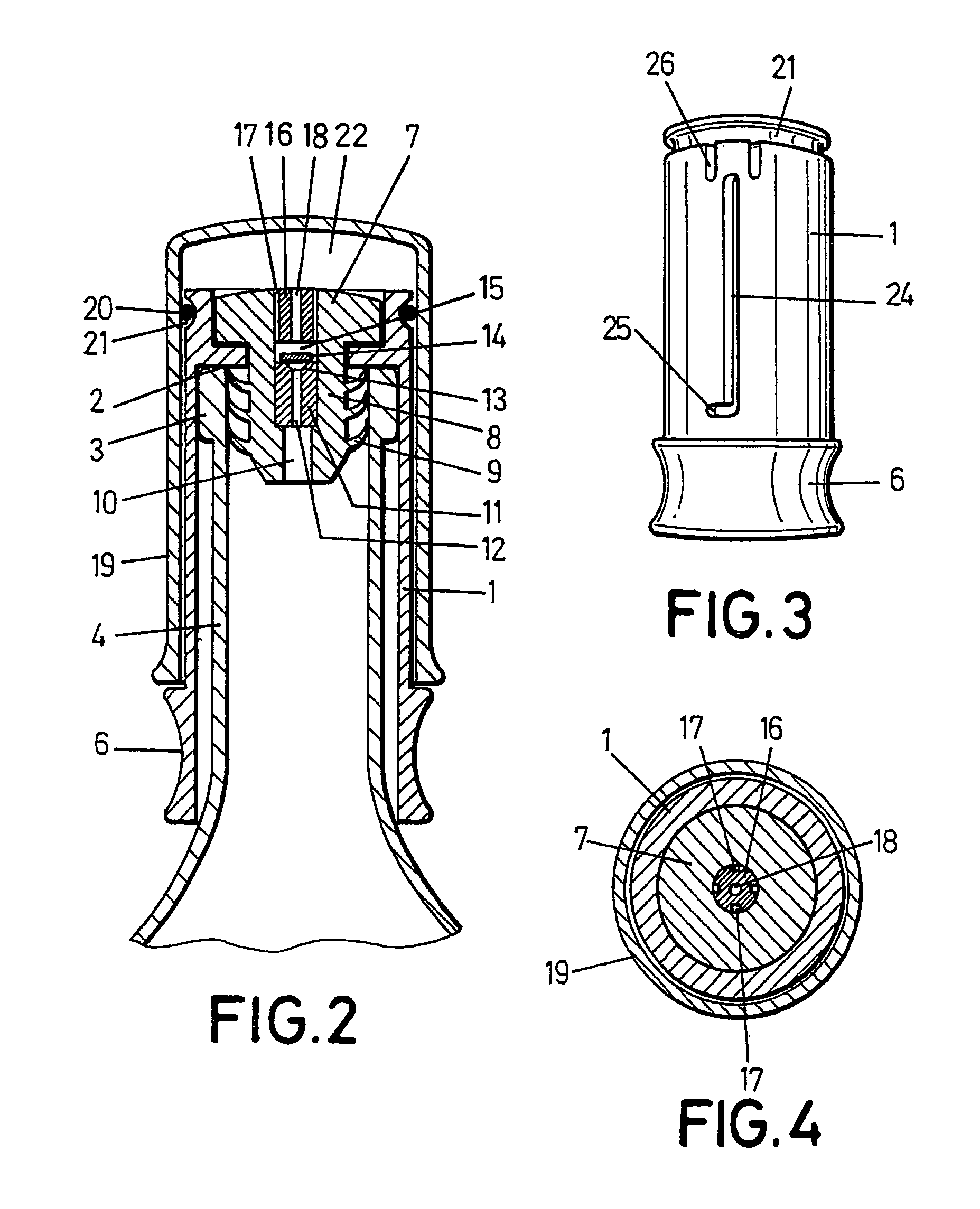 Vacuum pump for bottles