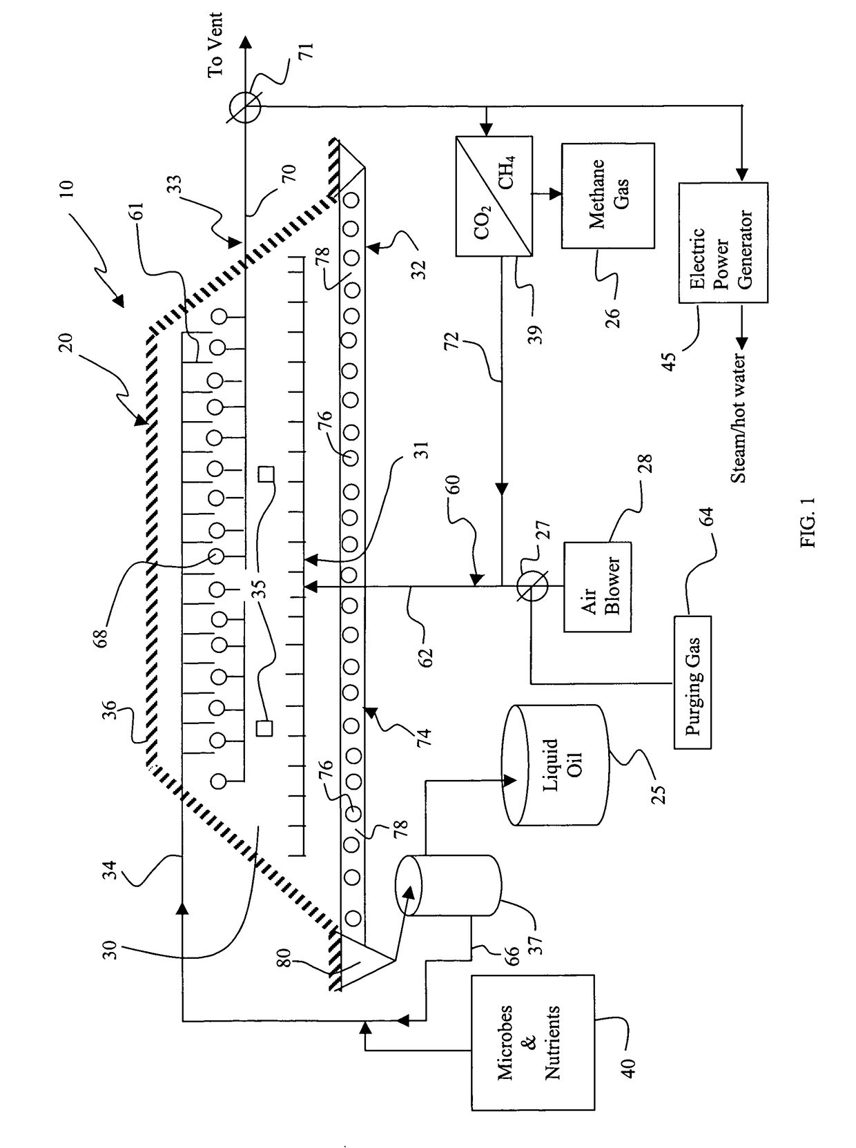 Method and bioreactor for producing synfuel from carbonaceous material