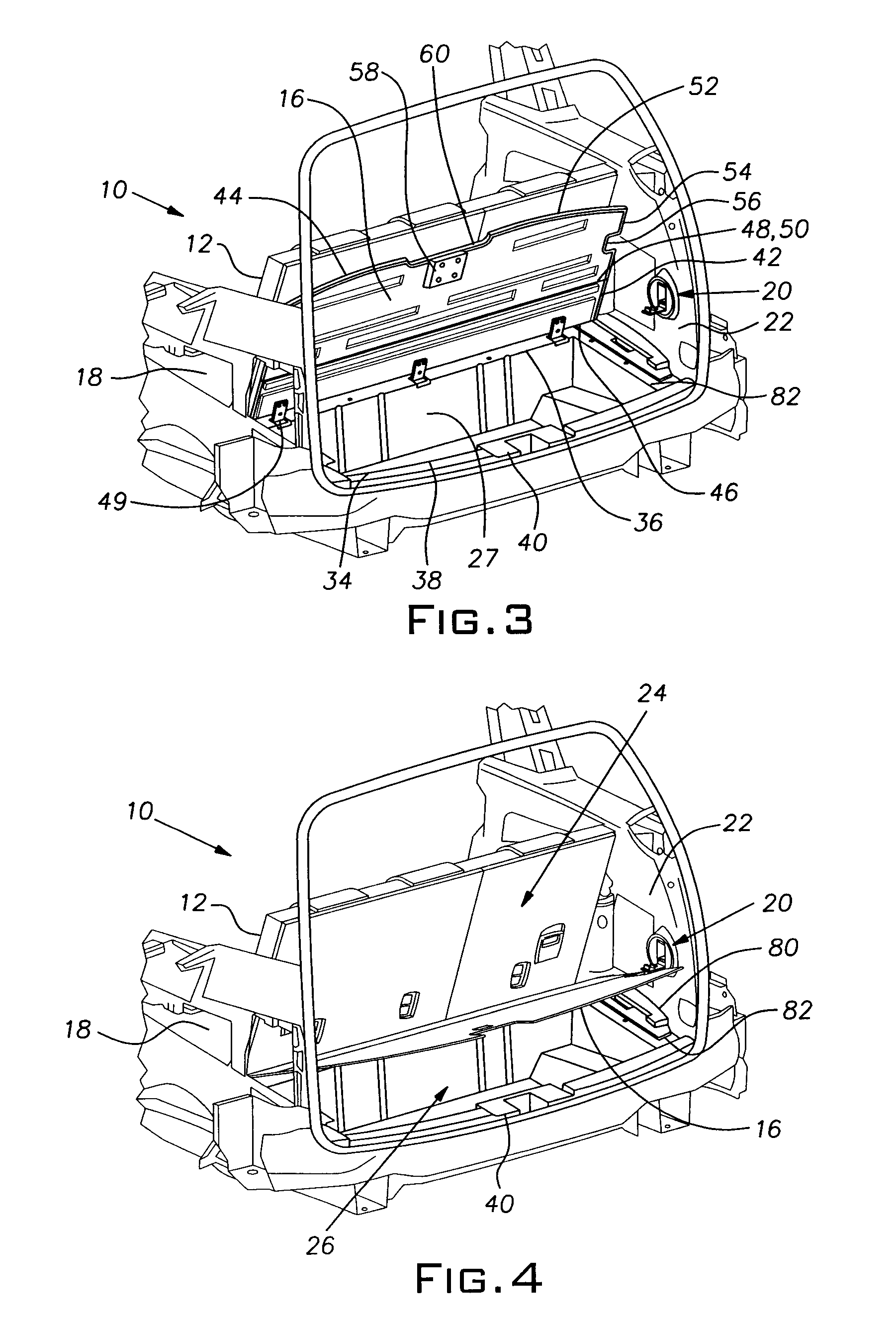 Multi-function cargo lid/floor