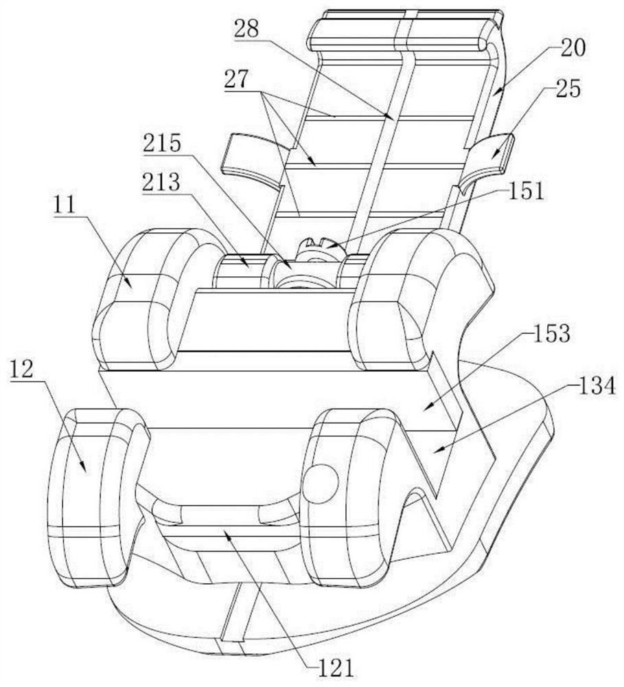 A clamshell orthodontic bracket