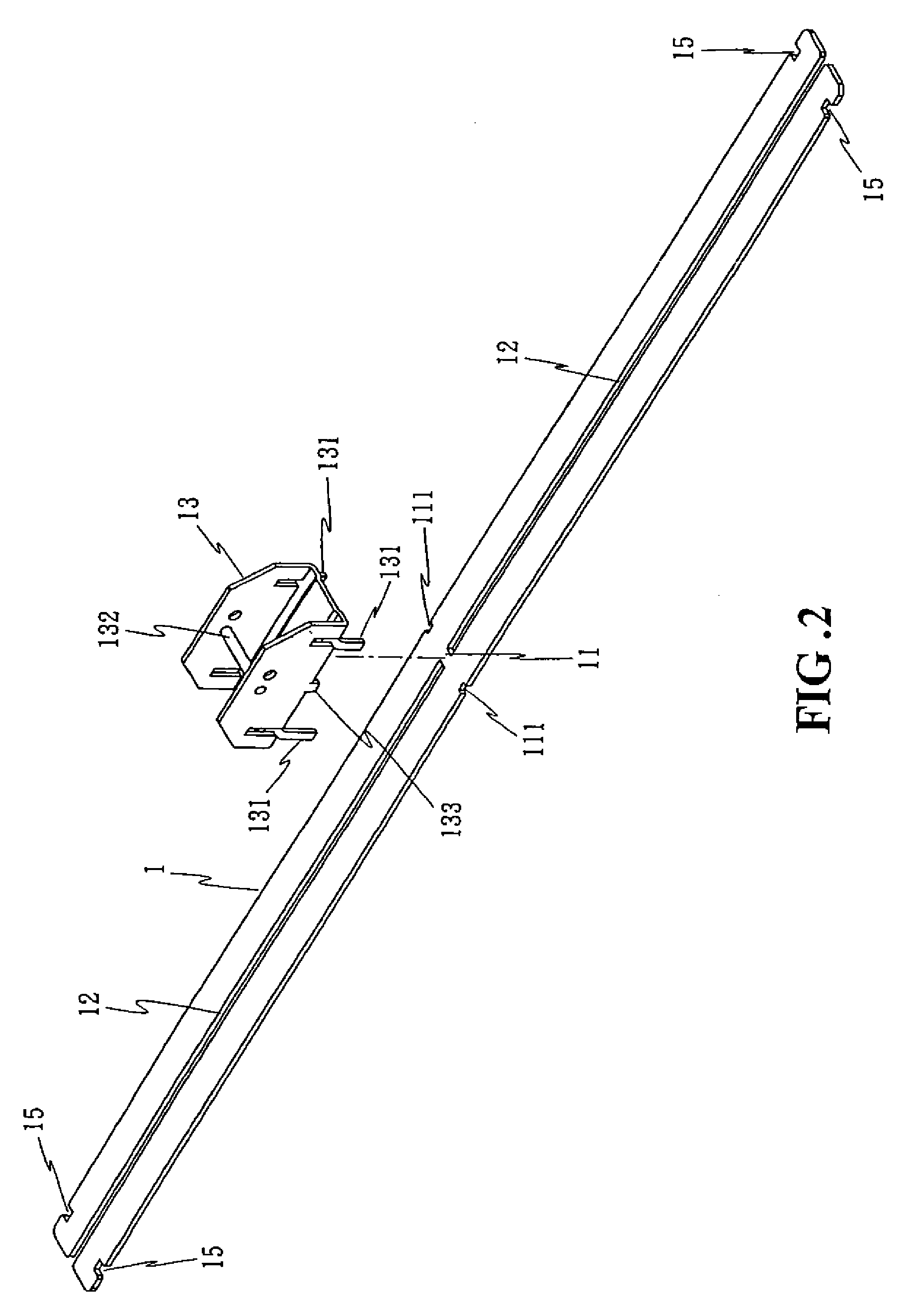 Frameless windshield wiper structure