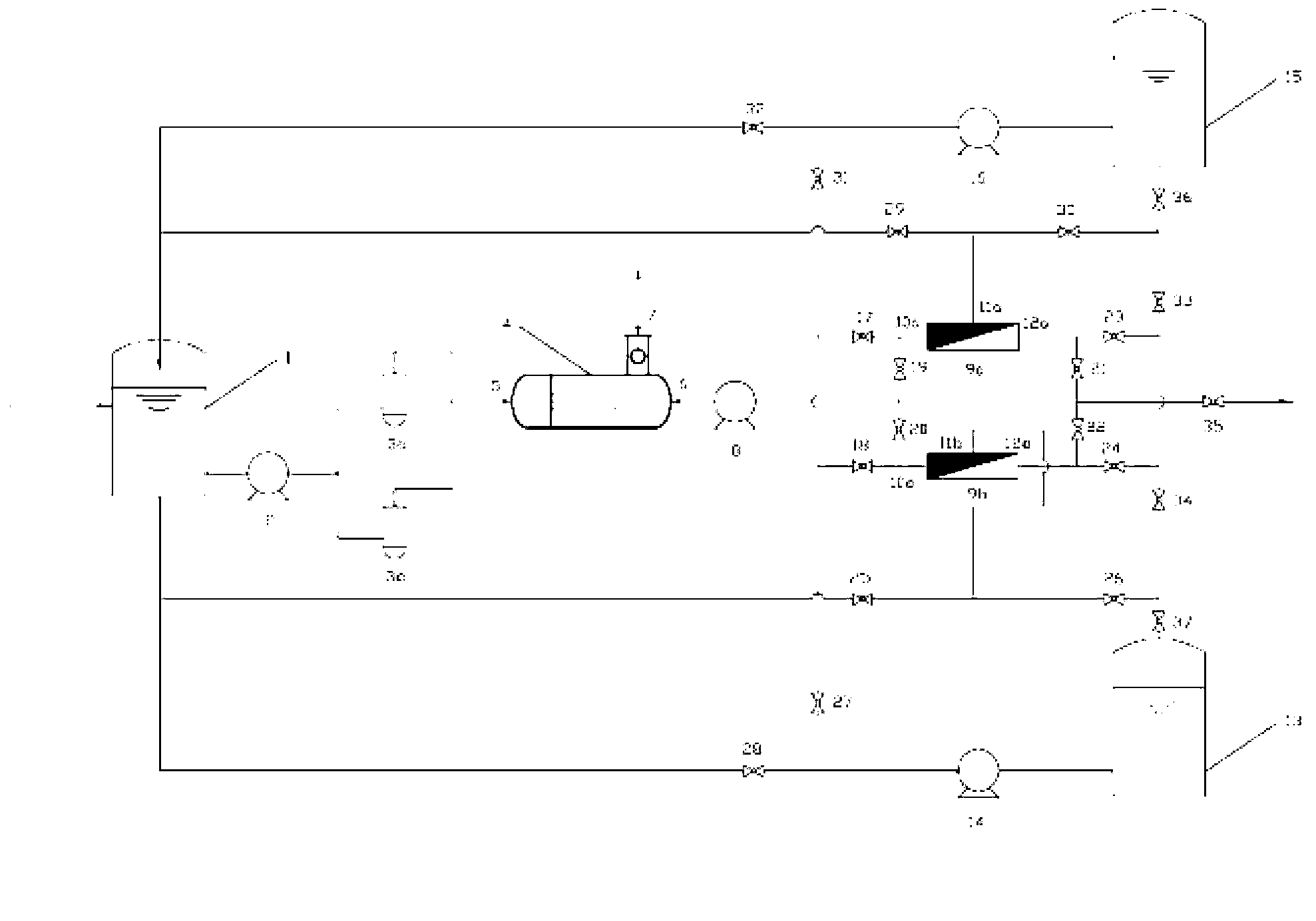 Device and technology employed to hydrogen peroxide purification