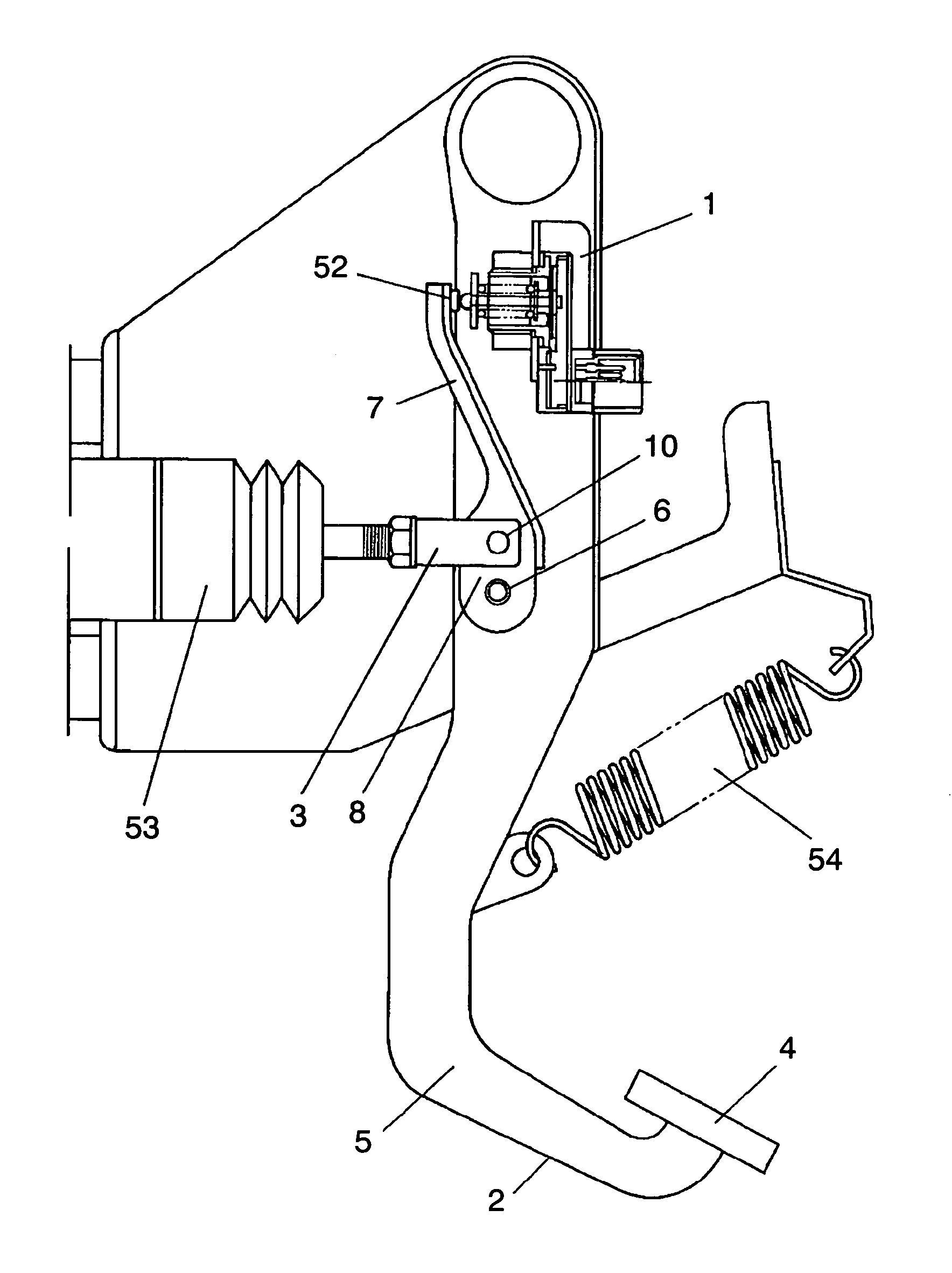 Pedaling force sensor and pedaling force detection device using the sensor