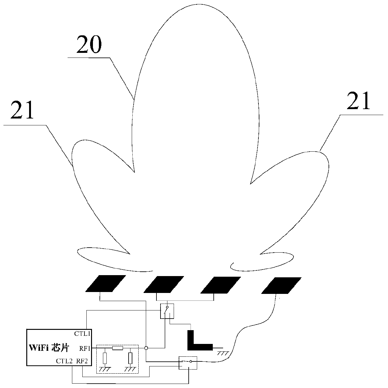 Antenna devices and electronic equipment