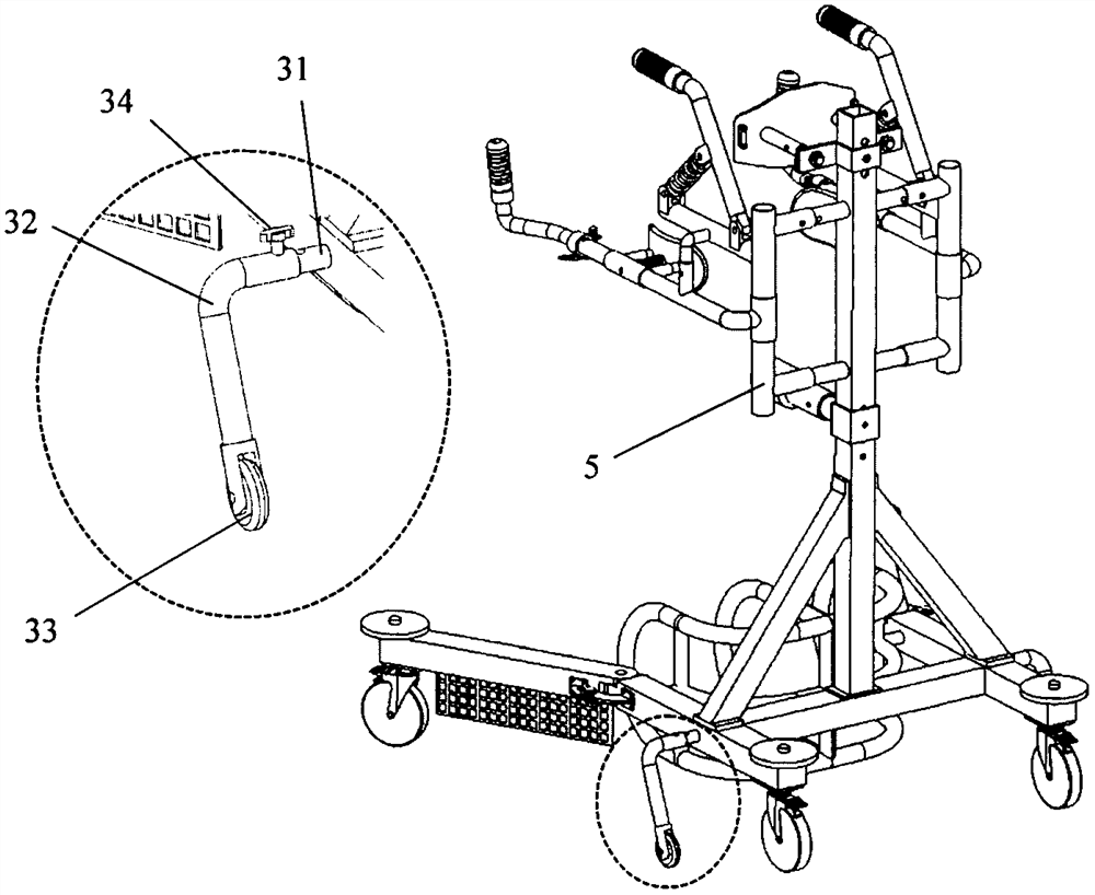 Adjustable walking aid