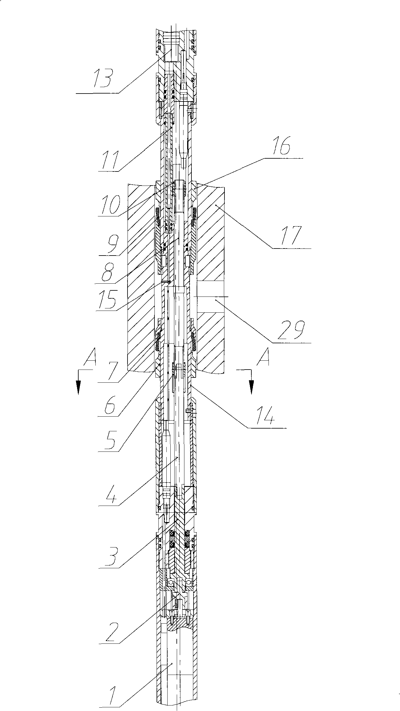 Down-hole tool and controllable segment sealing device for down-hole working barrel seal