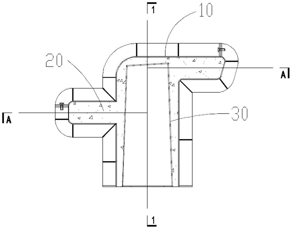 Manufacturing method of prefabricated concrete drinking water table and concrete drinking water table