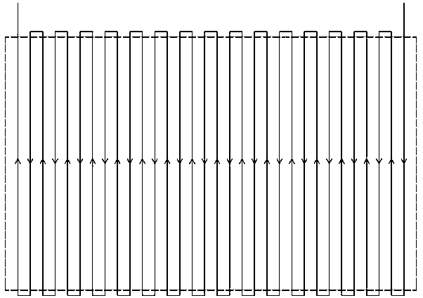 High-frequency electromagnetic induction straight hot press heating plate