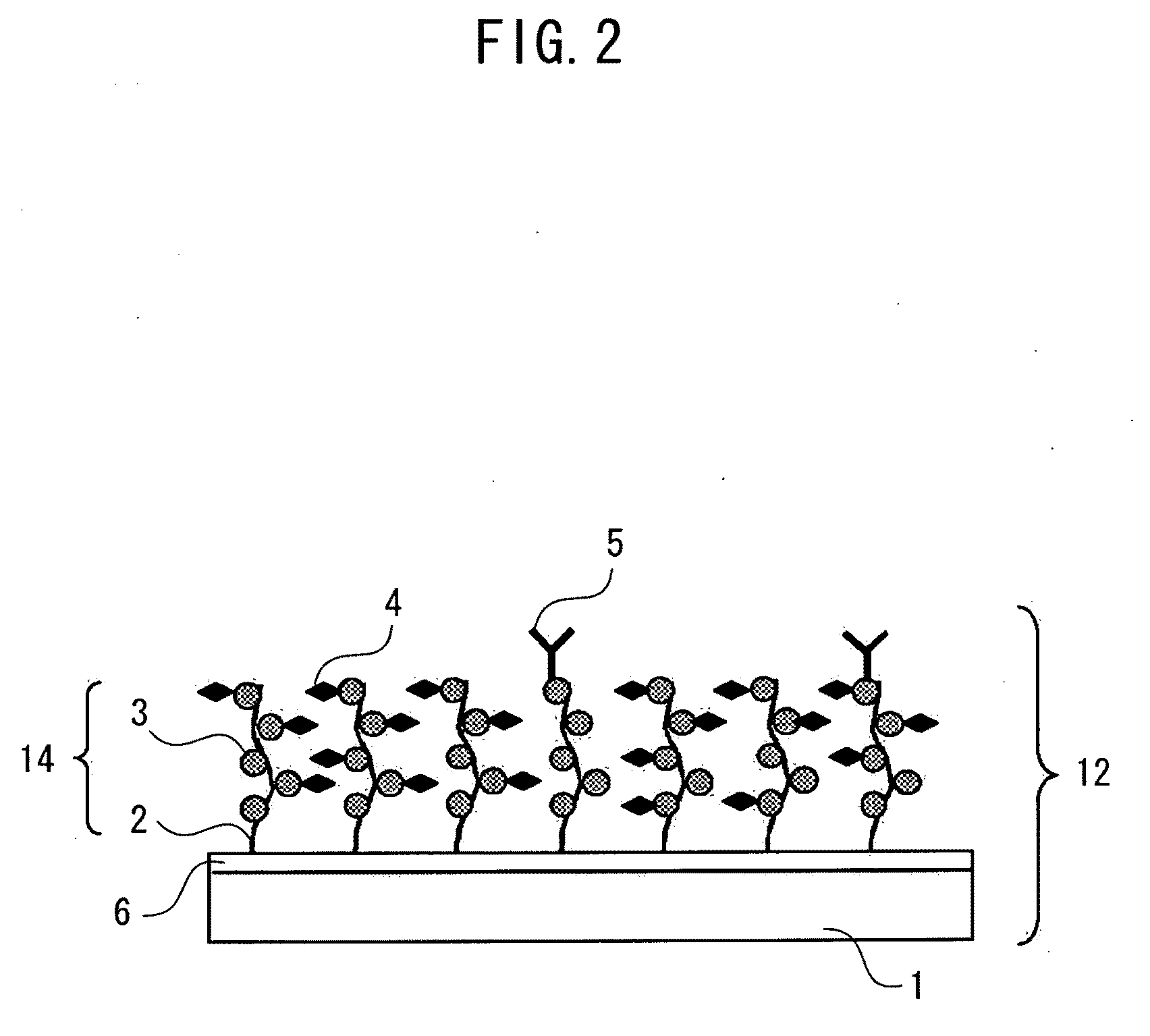 Structure, target substance detection element and target substance detection kit