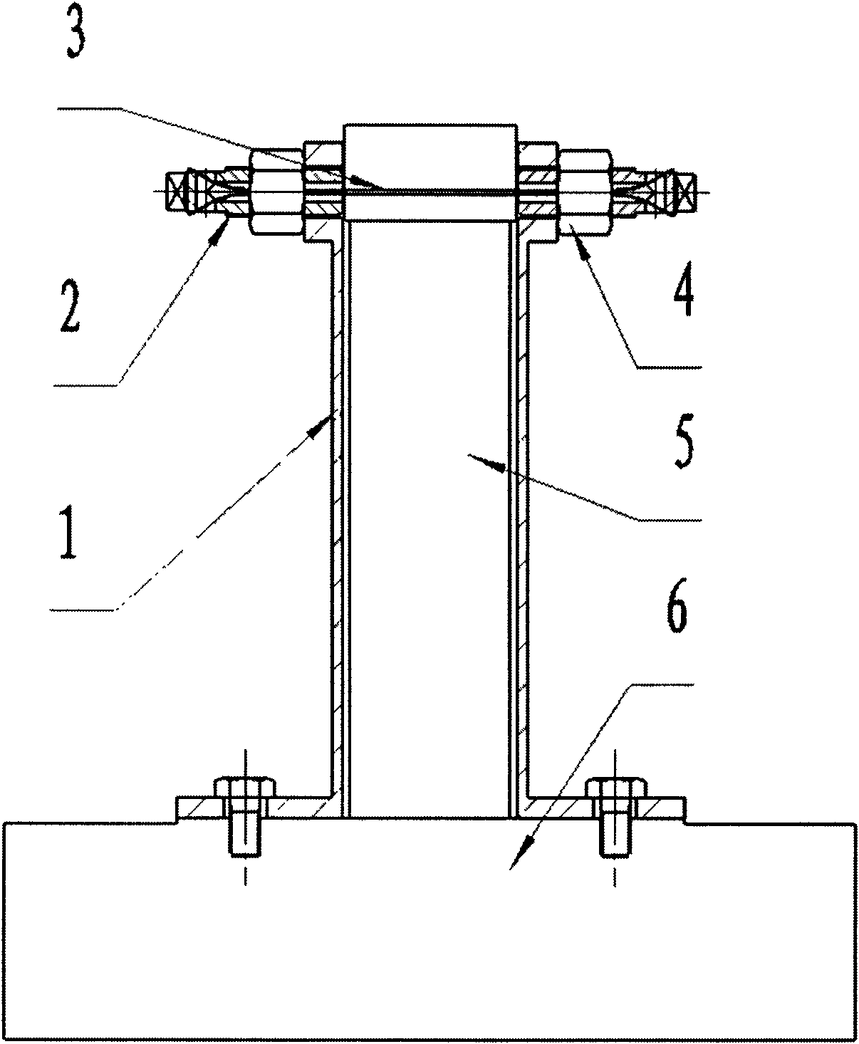 Flexible non-collision cold-finger limiting protecting device