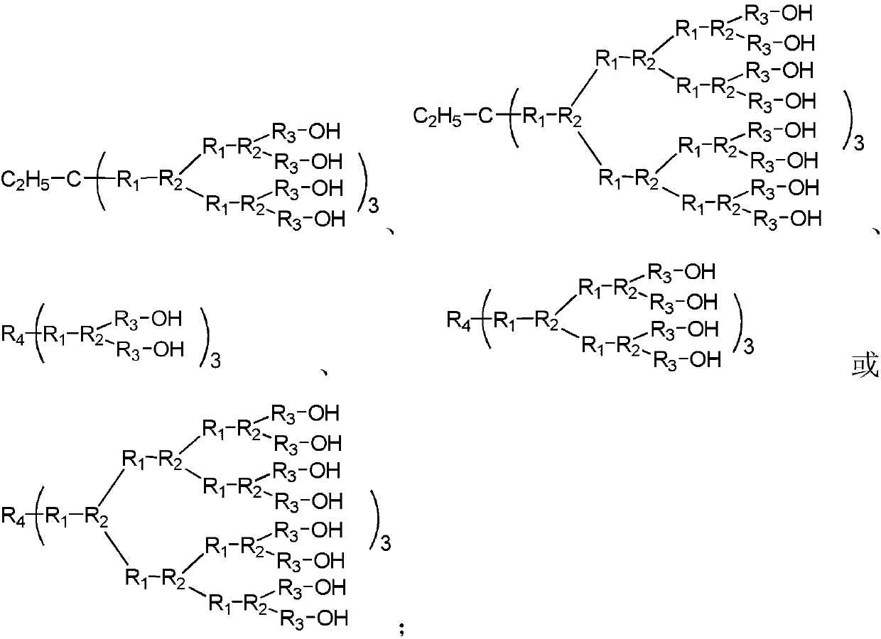 Hyperbranched ionic liquid as well as preparation method and application