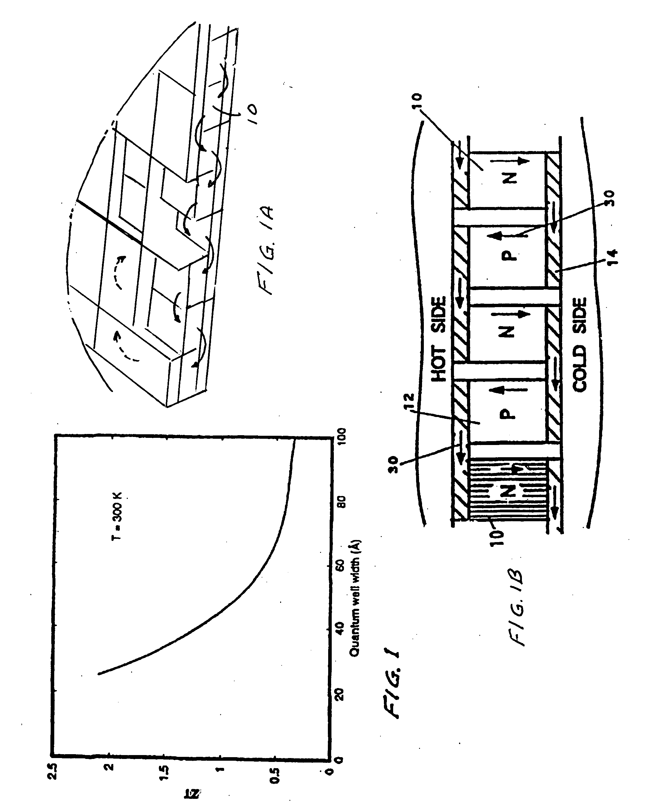 Miniature quantum well thermoelectric device