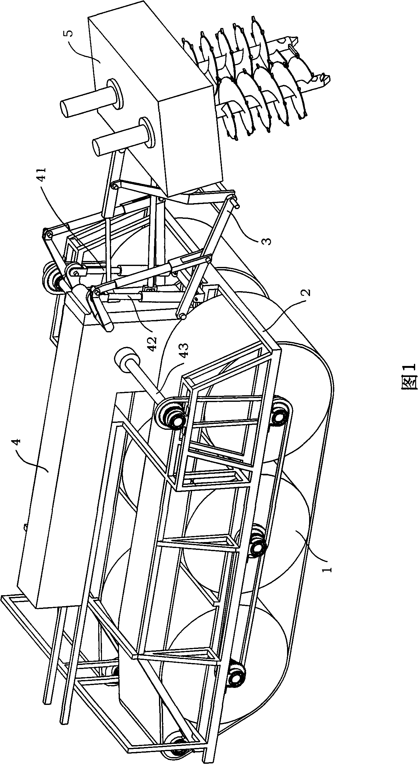 Motorcycle for mudflat clay solidifying operation