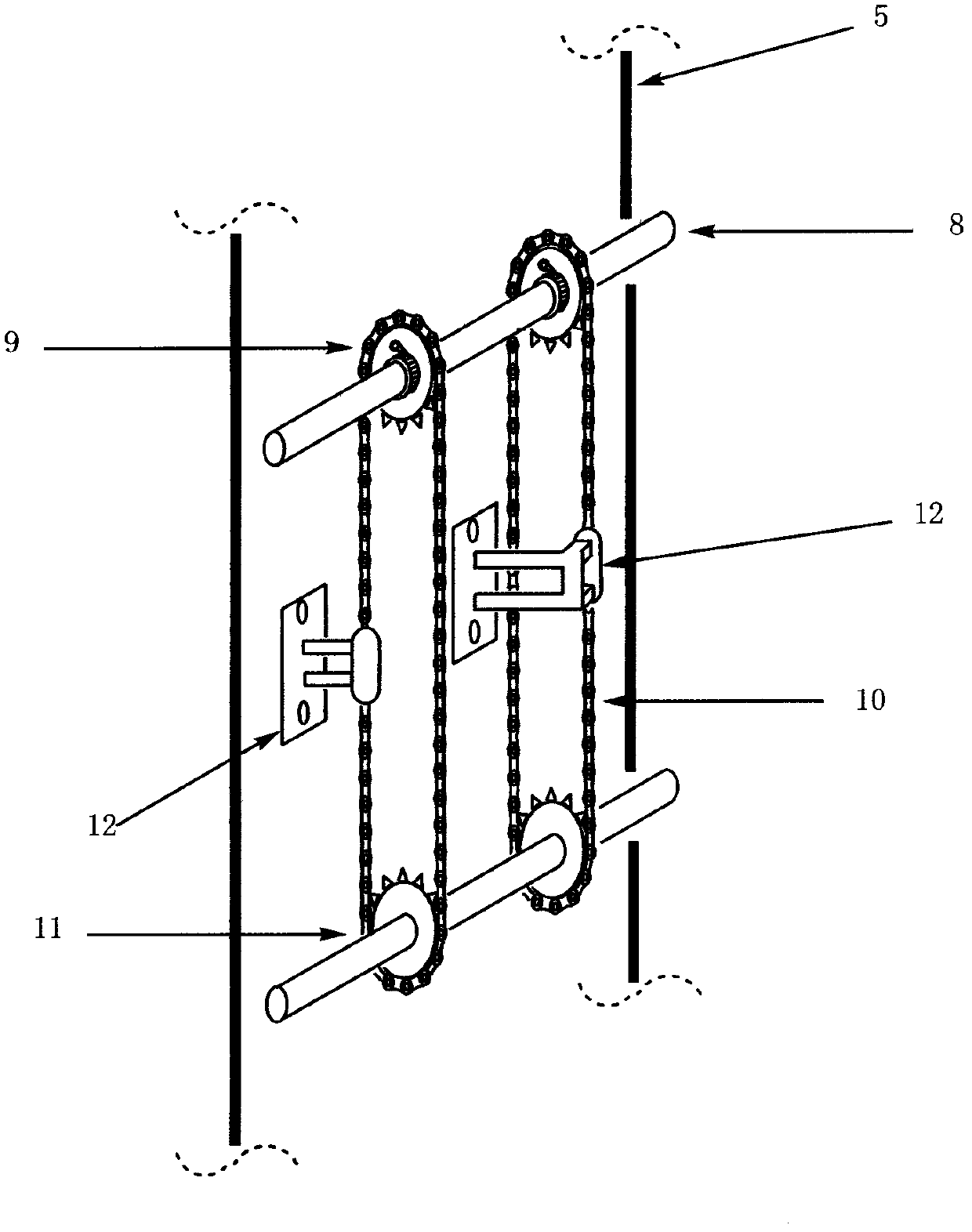 Novel totally-closed wave energy power generation device