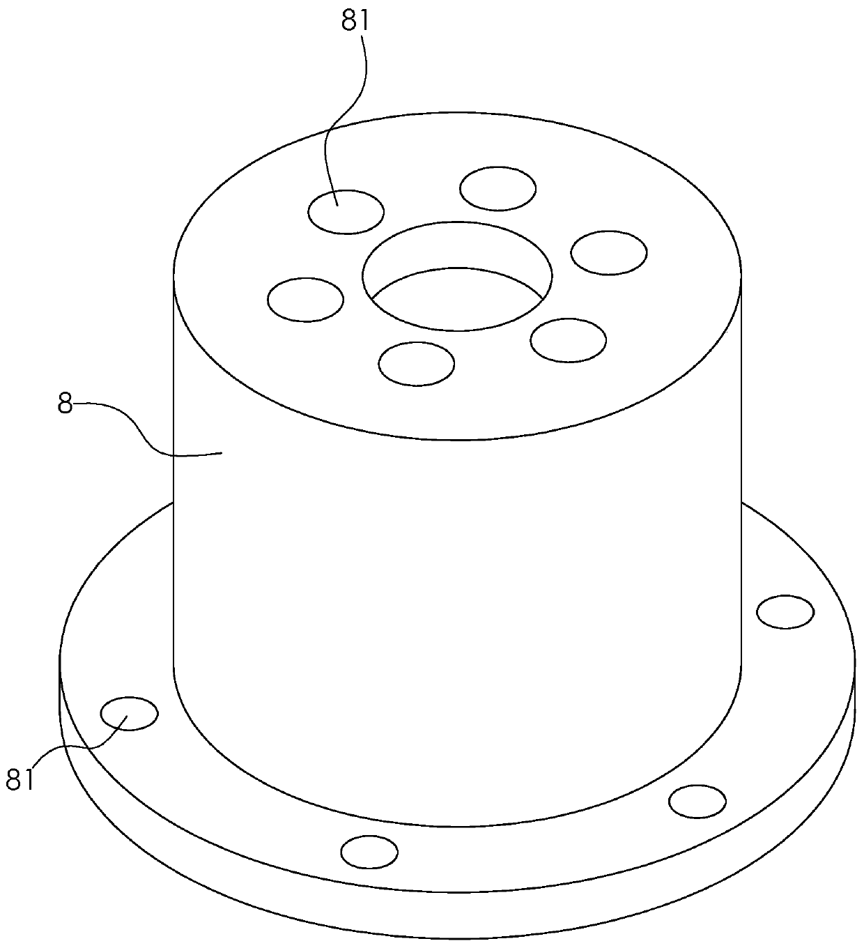 Planetary reducer shell machining process and drilling mechanism