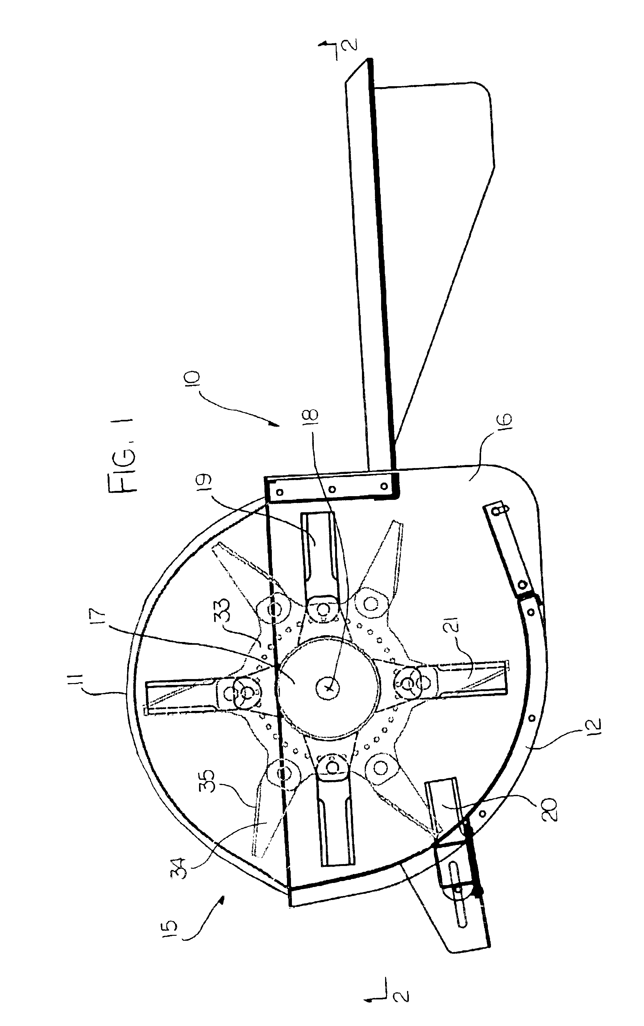 Apparatus for chopping and discharging straw from a combine harvester