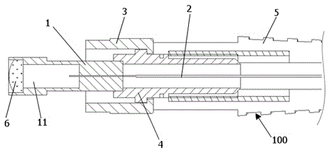 Fiber jumper wire joint and large-power semiconductor laser assembly