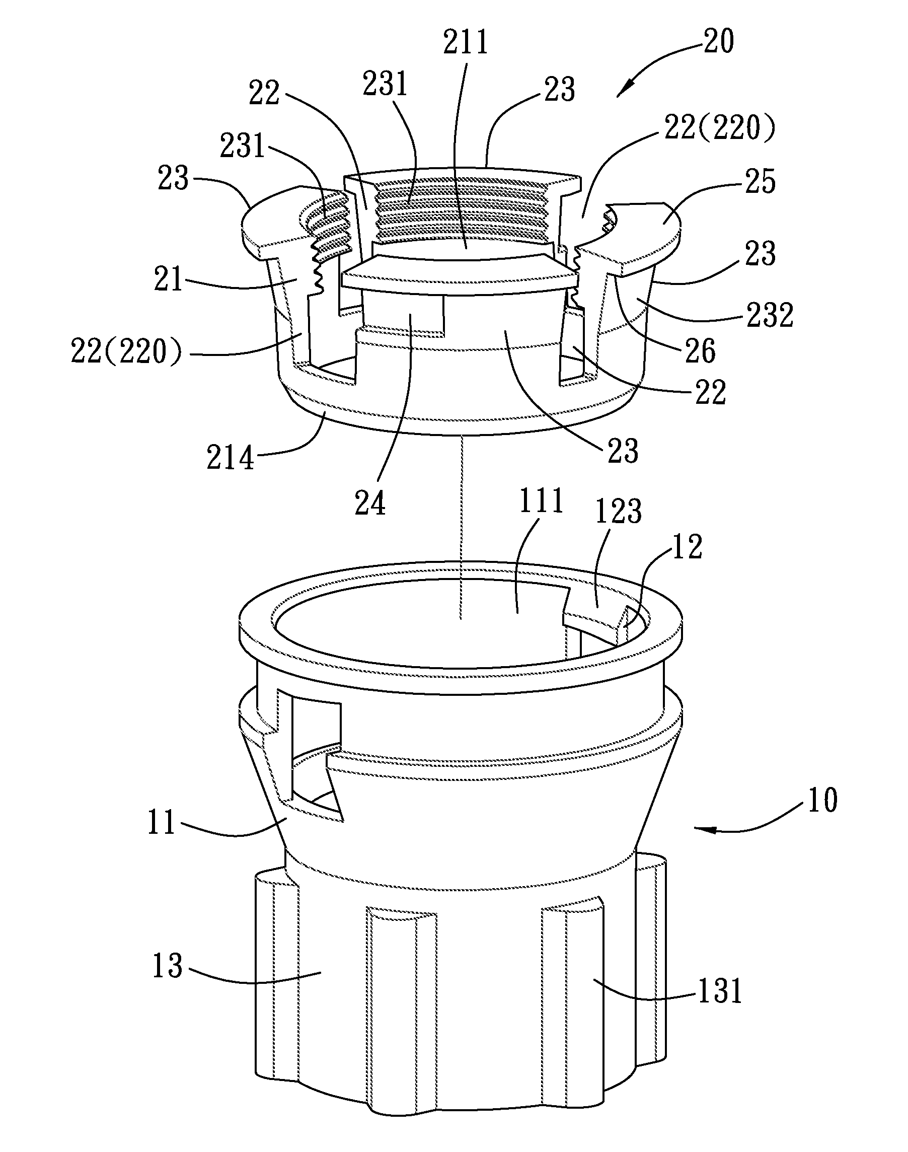 Nut for providing quick assembly and disassembly