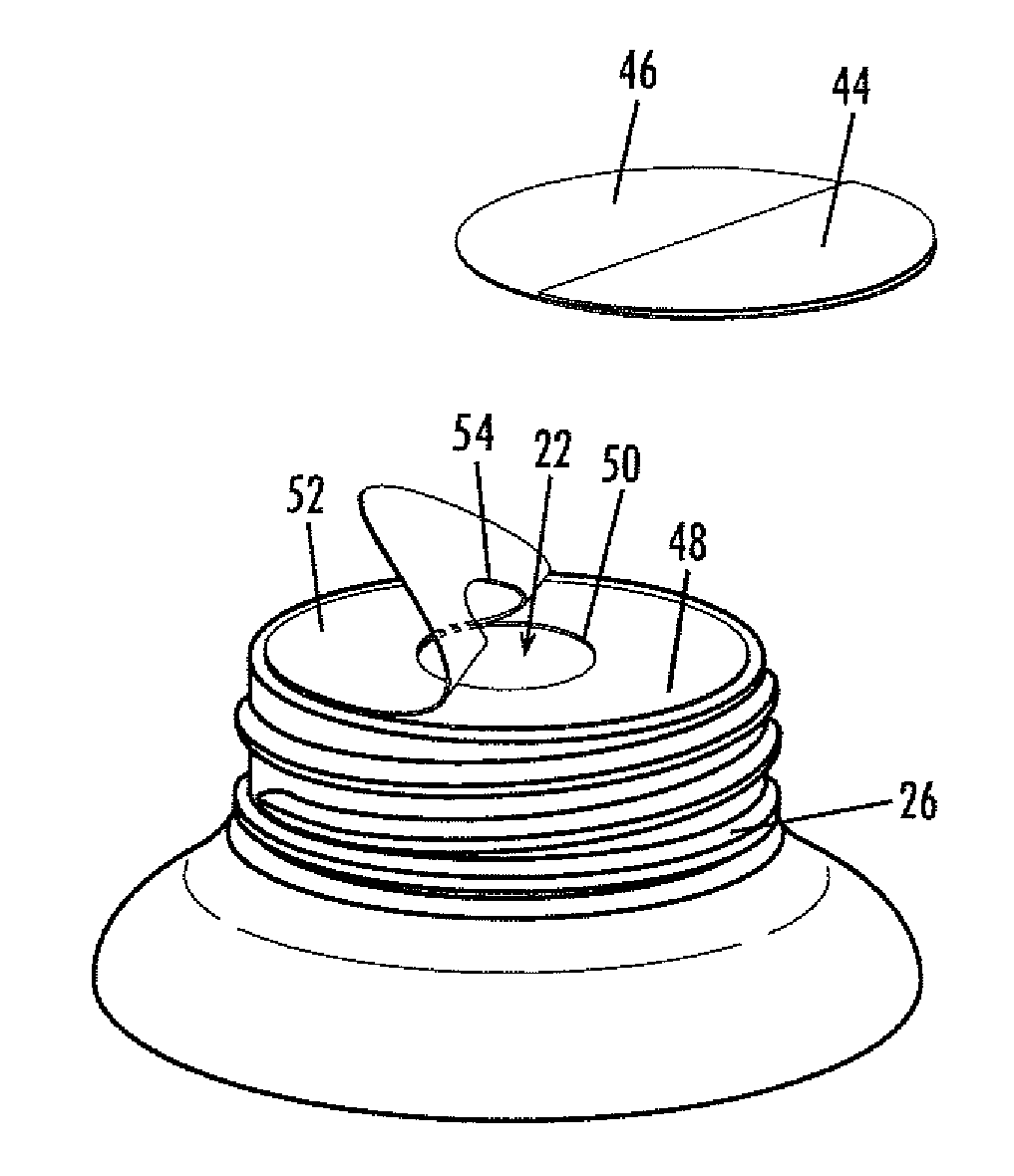 Nutritive substance delivery container