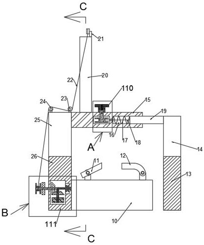 Sludge block removing external equipment attached to filter press