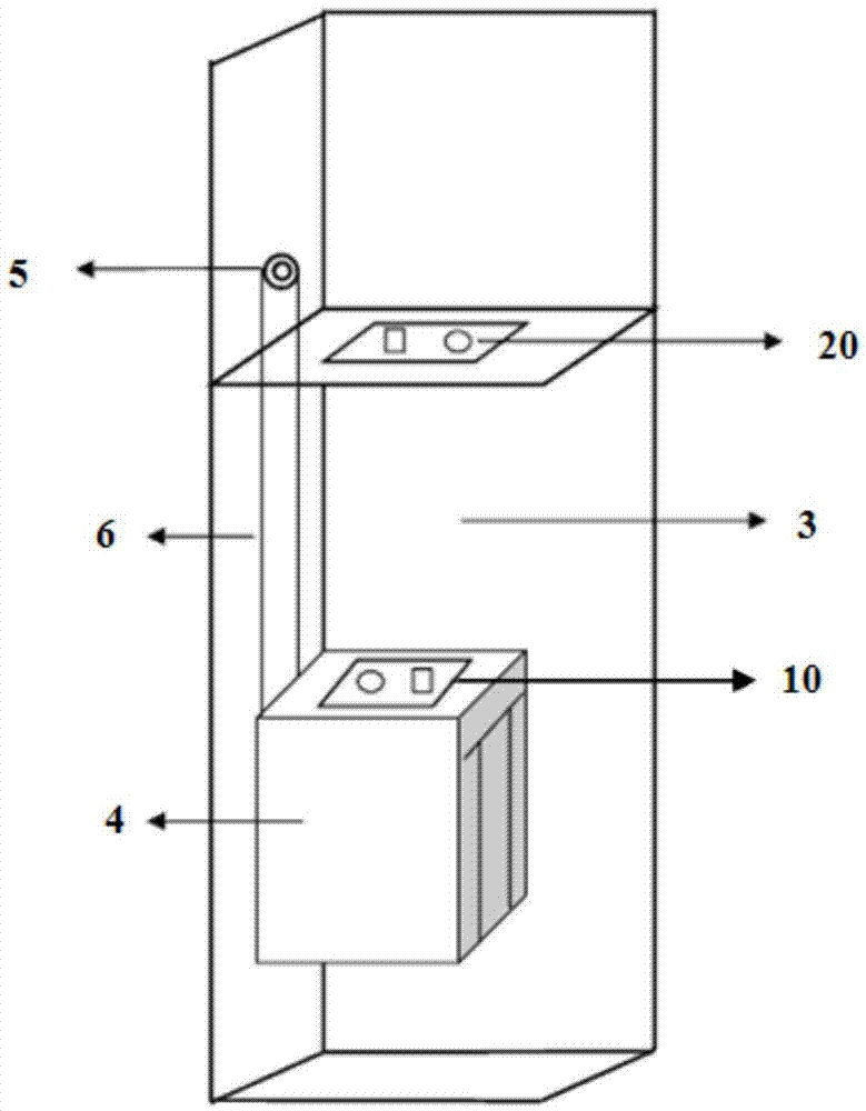 Information interaction type elevator based on visible light communication