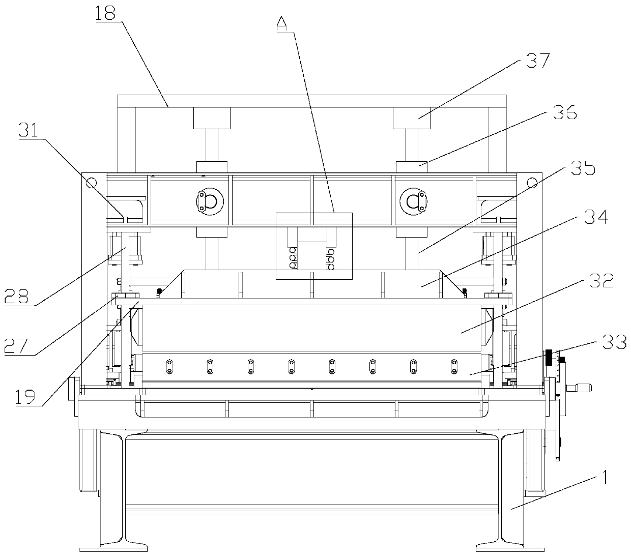 Leather fabric cutting device