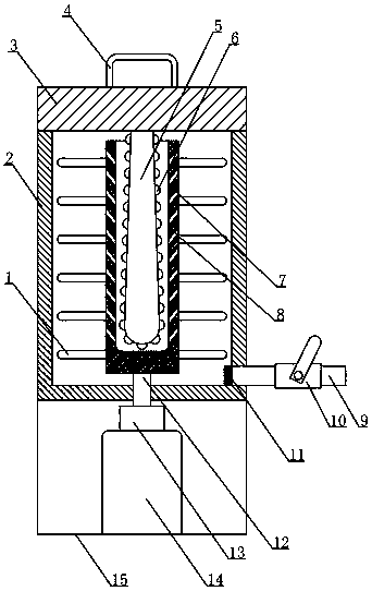 Solid and liquid medicine mixing device