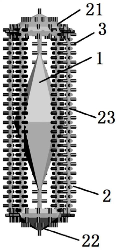 A metal nanoframe with an array structure and its preparation method and application