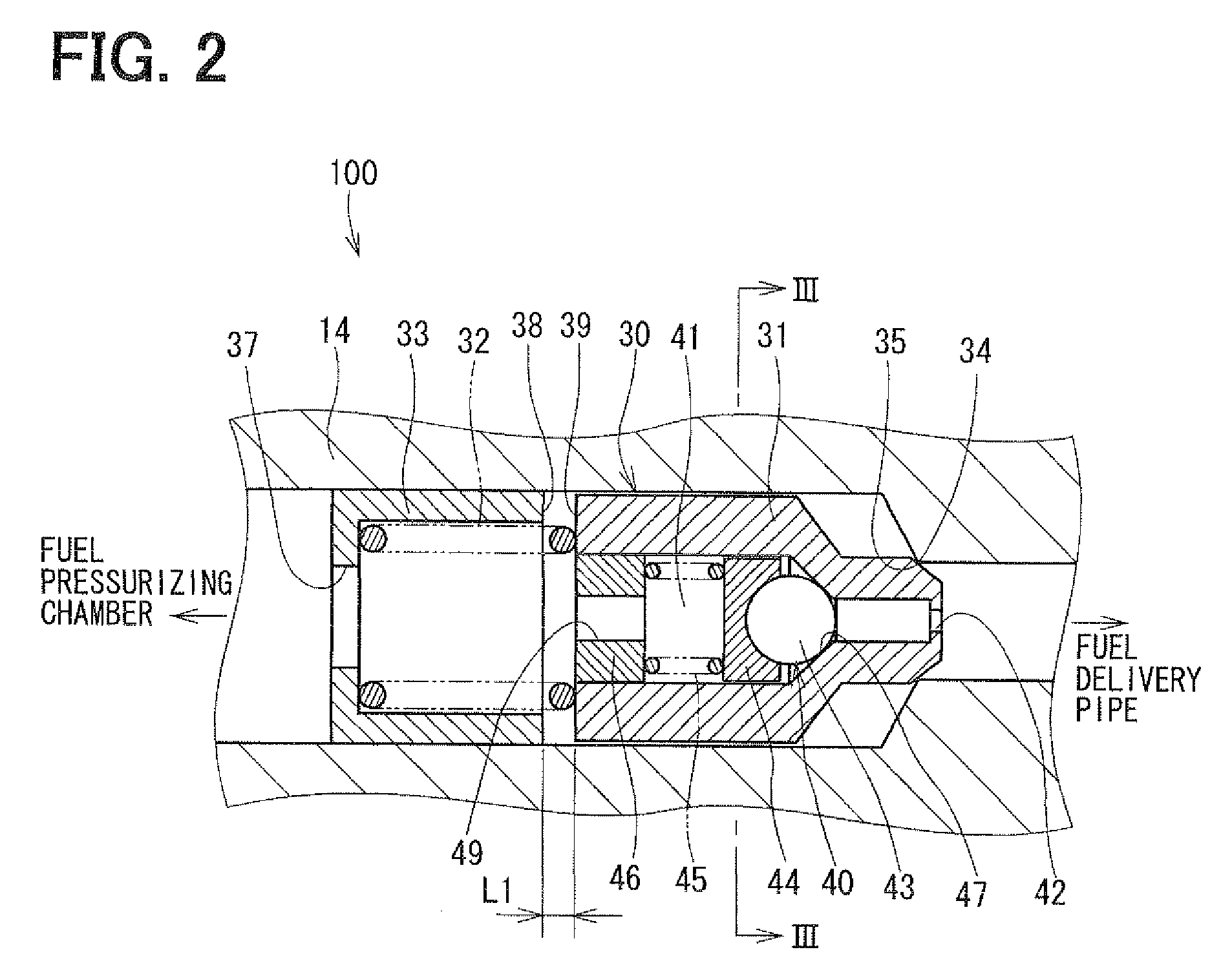 Fuel supply system having pressure control valve